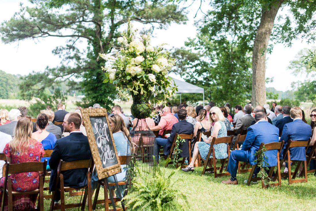 Seated Guest at Stephen and Anne Stuart's Wedding - Maria Grace Photography