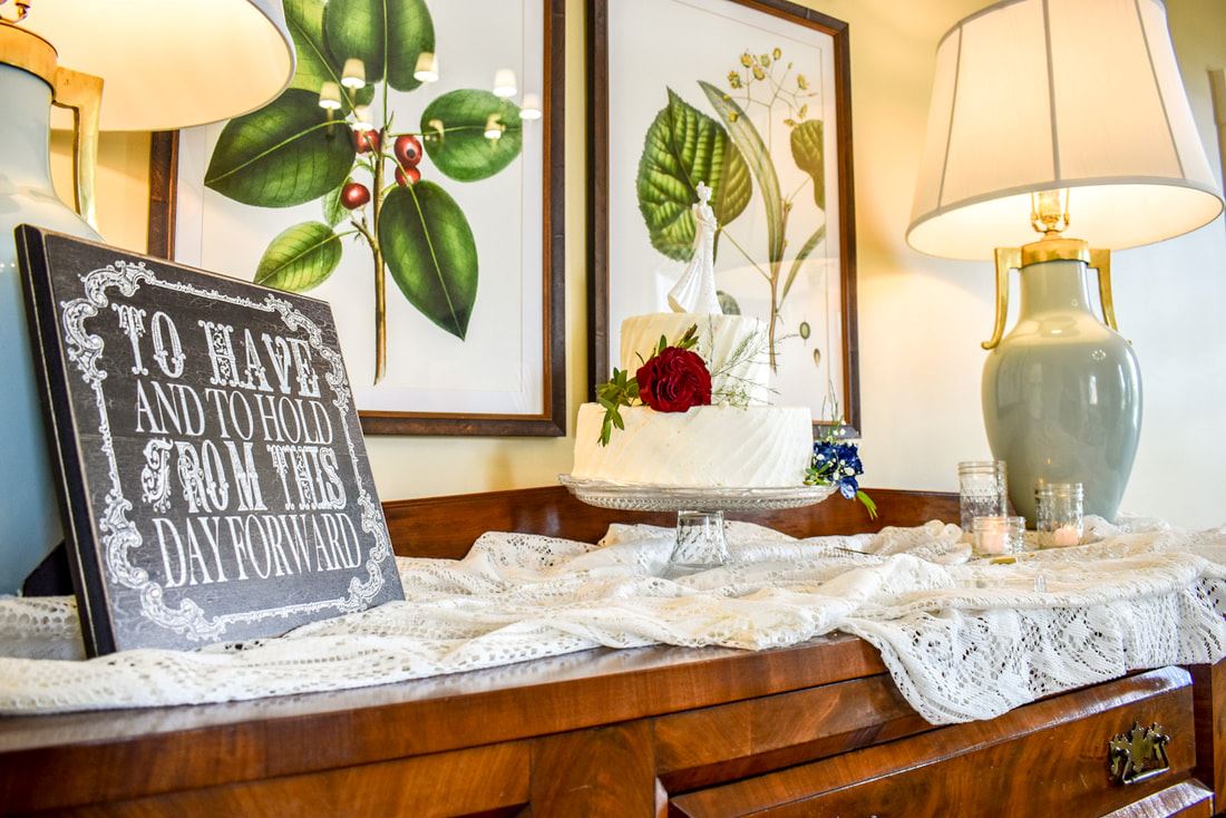 Cake Table and Flowers - The Main Event by Emily