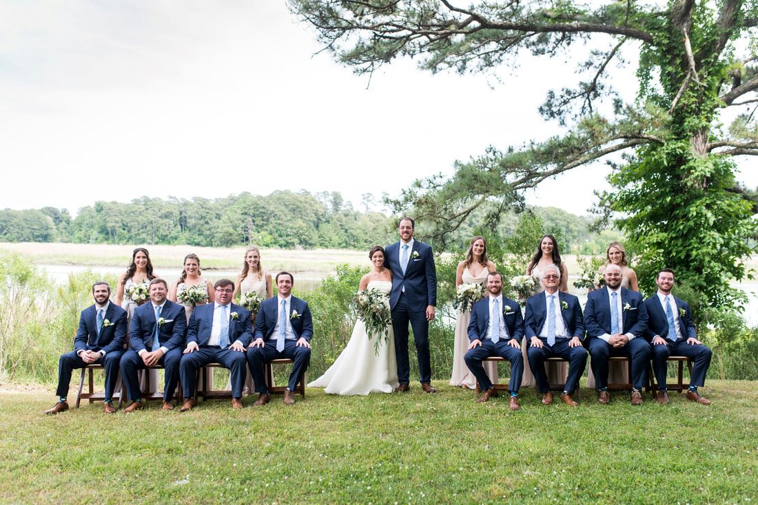Windsor Castle Wedding - Bride, Groom, Bridesmaids, and Groomsmen - Maria Grace Photography