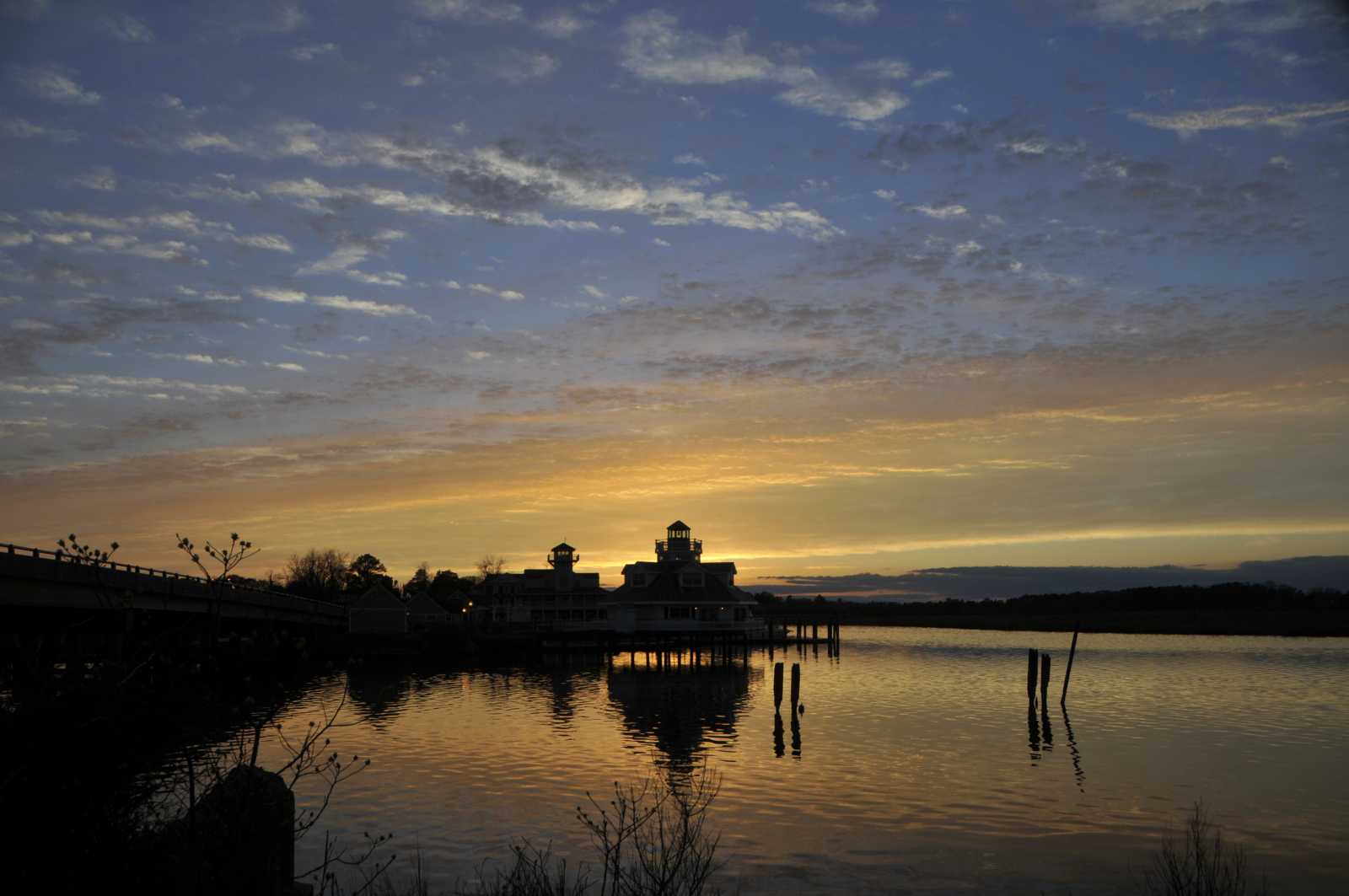 Silhouettes on the Pagan River by Shirley Whitenack